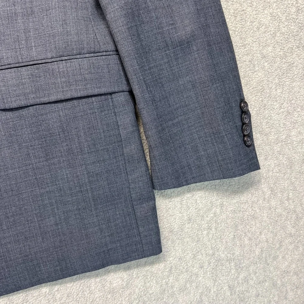 Lauren‎ Ralph Lauren Mens Suit Blazer Gray Lined Long Sleeve Classic Business 44